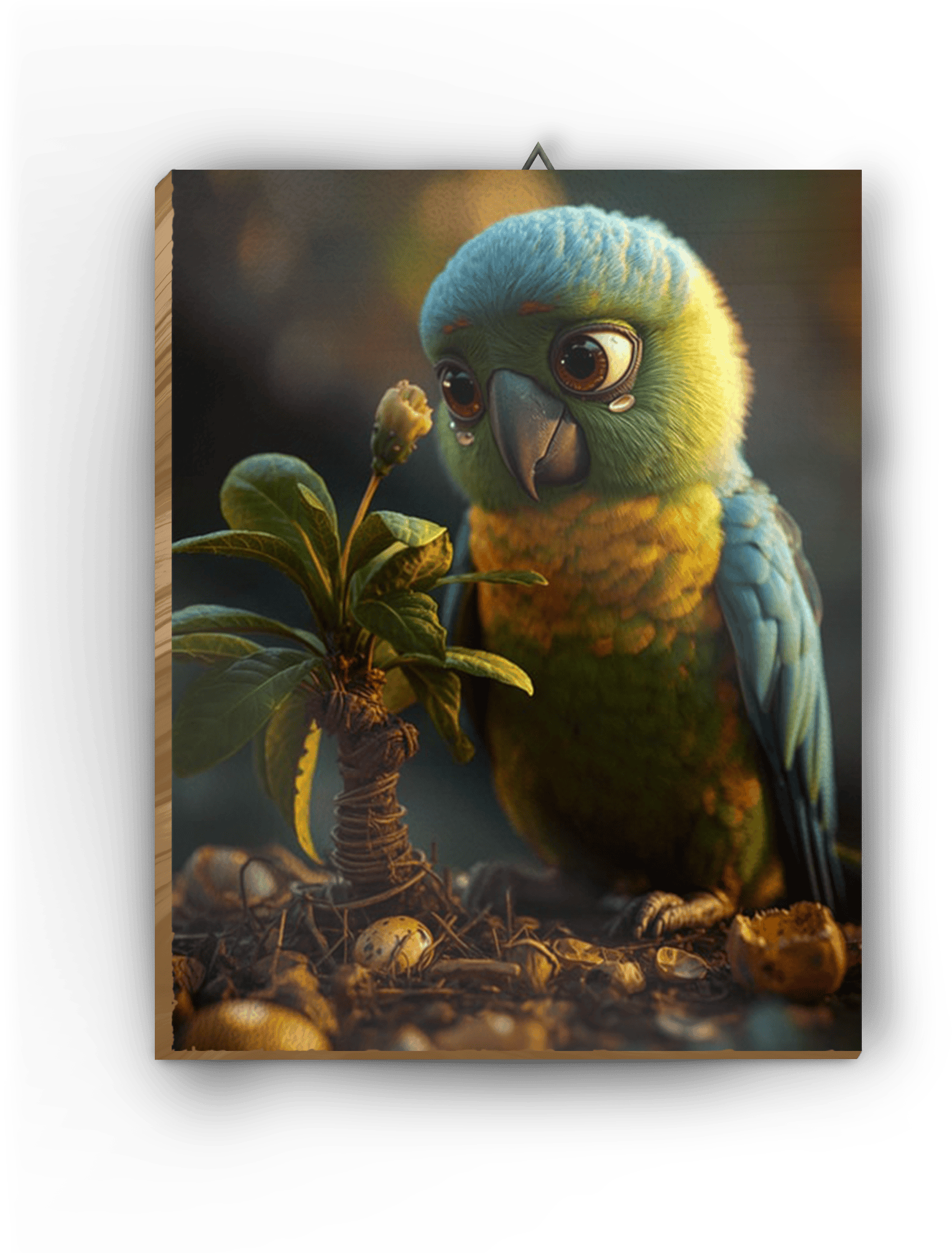 Lacquered wood frame